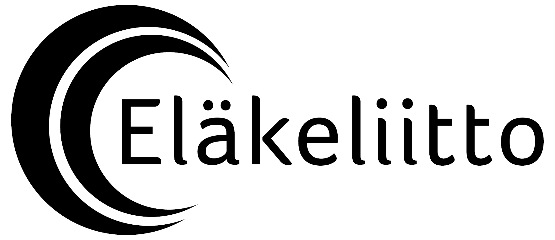 Eläkeliitto logo mustavalkoinen