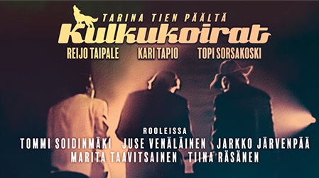 Näyttelijöitä kuvattuna takaapäin