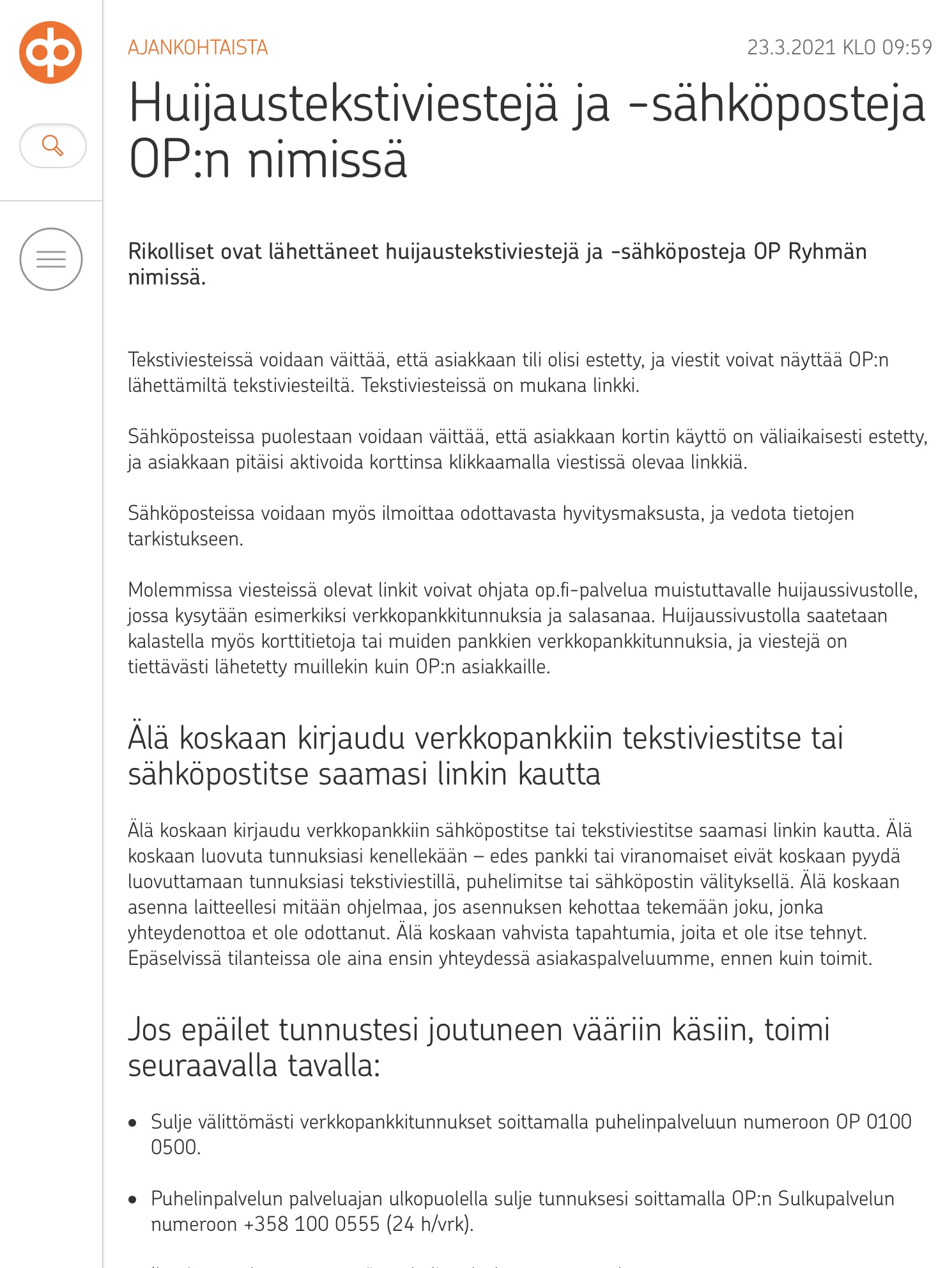 Varokaa