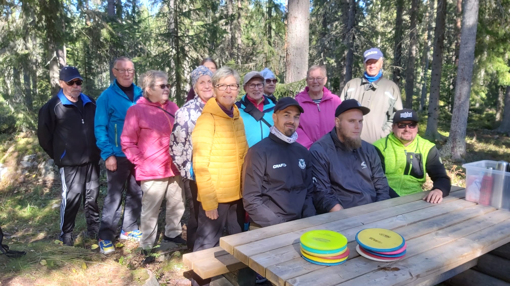 Frisbeekoulutuksen viimeinen päivä Bosundissa 1.9.2021. Kiitos kouluttajat ja osallistujat!