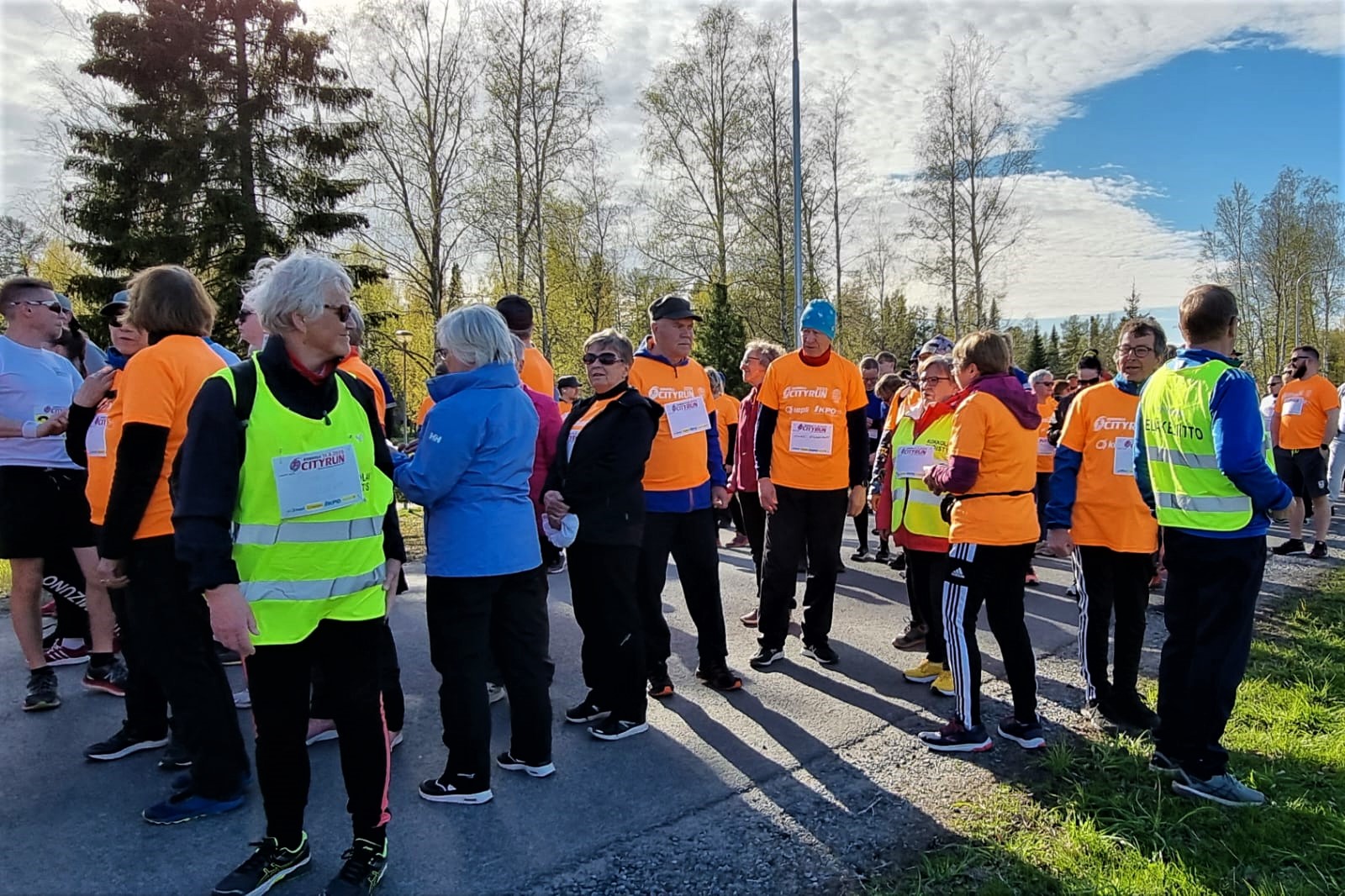 Lähöaikeissa etualalla Helena Finnilä.