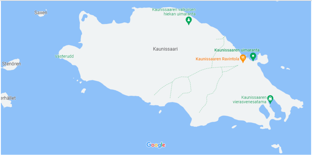 Kaunissaaren kartta