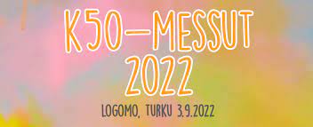 Mainos K50-messut Logomossa