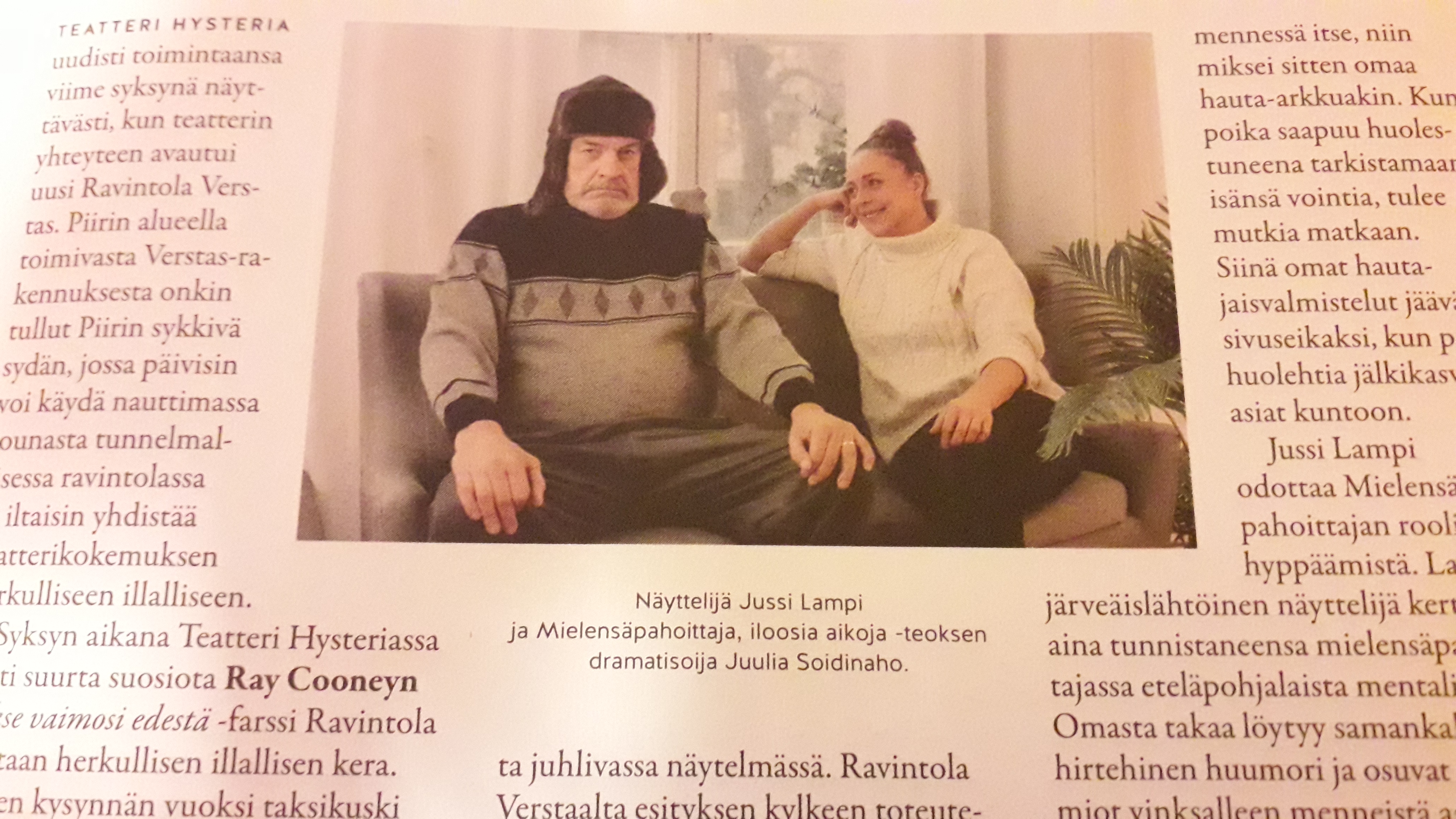 Jussi Lampi ja Juulia Soidinaho