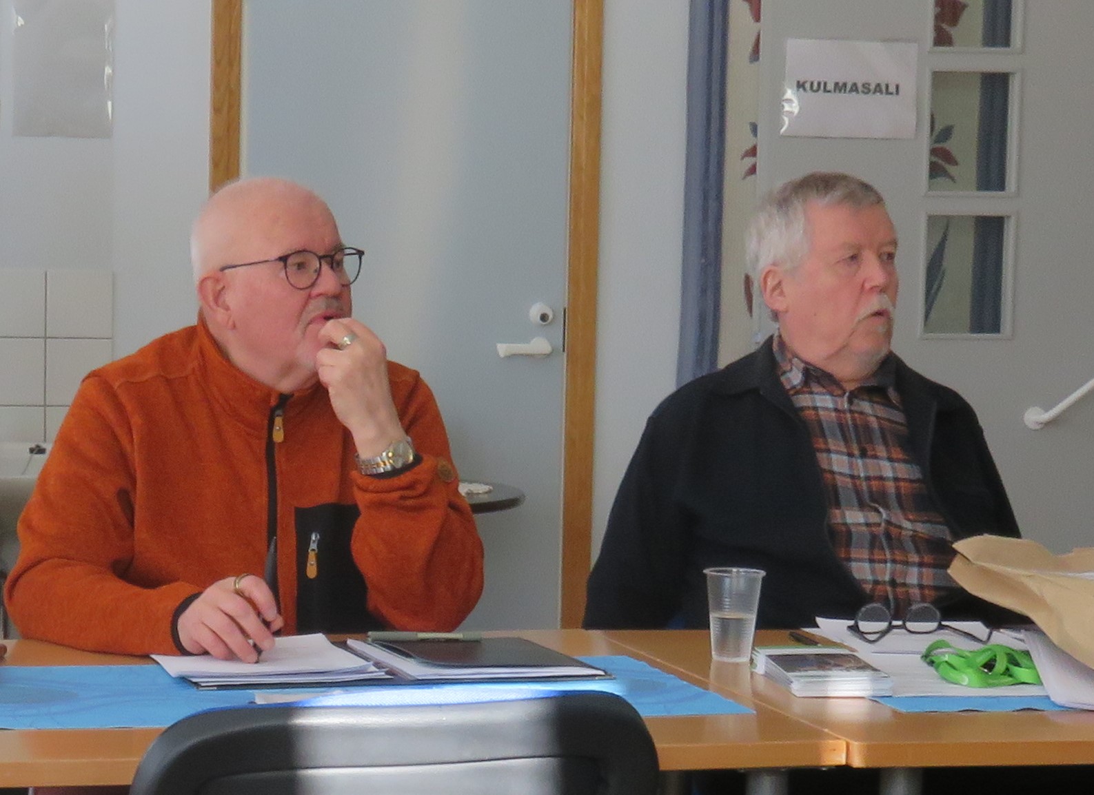 Pj. Henry Honkanen ja järj.siht. Jorma Saukkonen