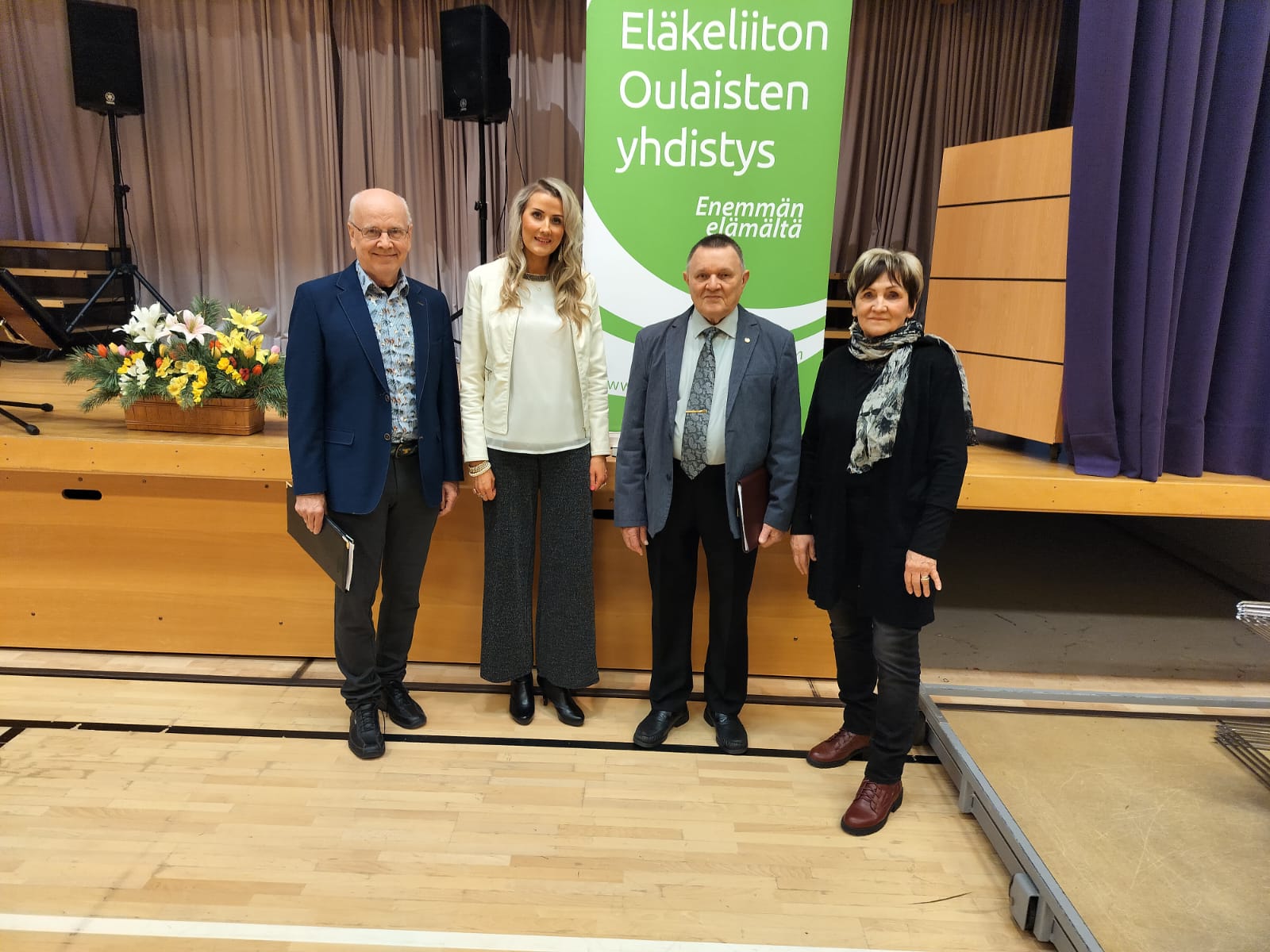 Keijo Nivala, Noora Östberg, Unto Korpi ja Anne Huhtala