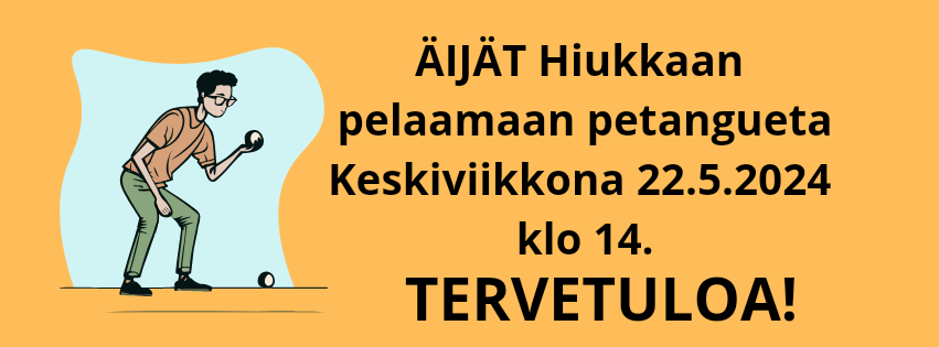 ÄIJÄT Hiukkaan pelaamaan petangueta 