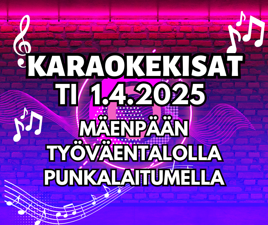 Punkalaidun alueen karaokekisat 2025 kuvituskuva