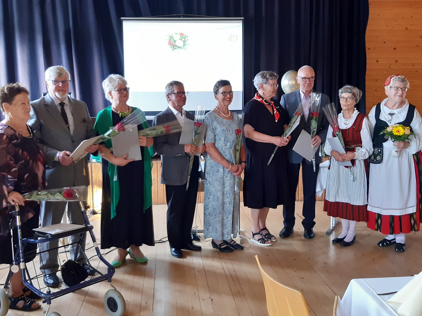 40-vuotisjuhlassa palkitut