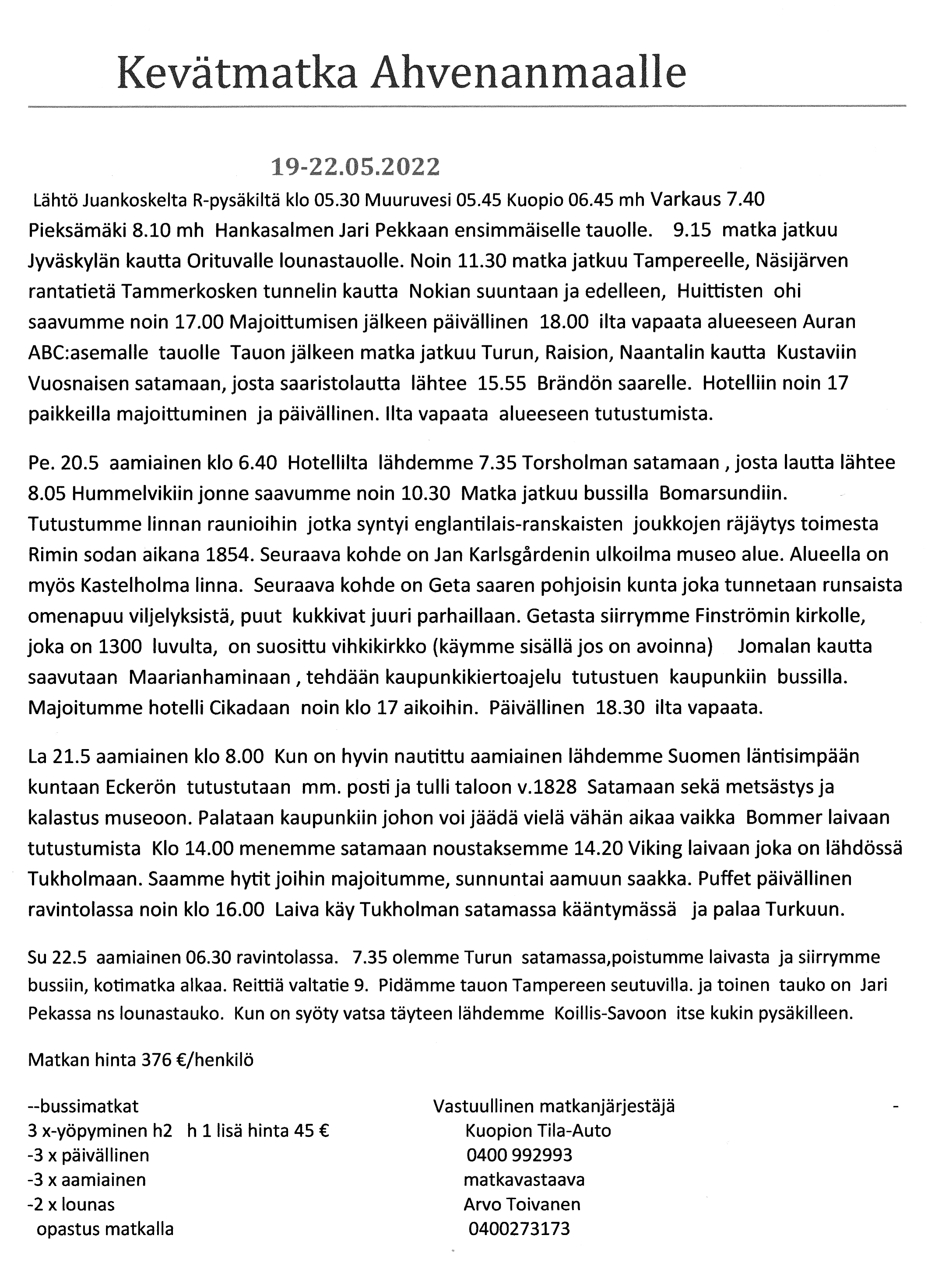 Ahvenanmaalle