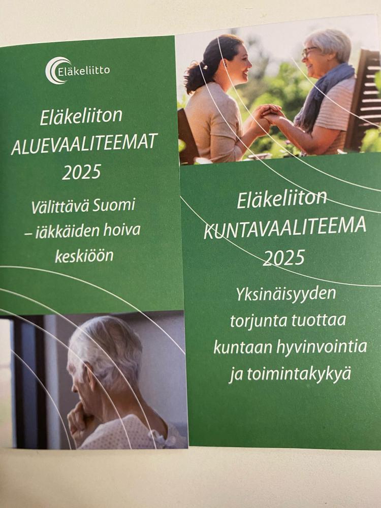 Eläkeliiton Alue- ja kuntavaaliteemat