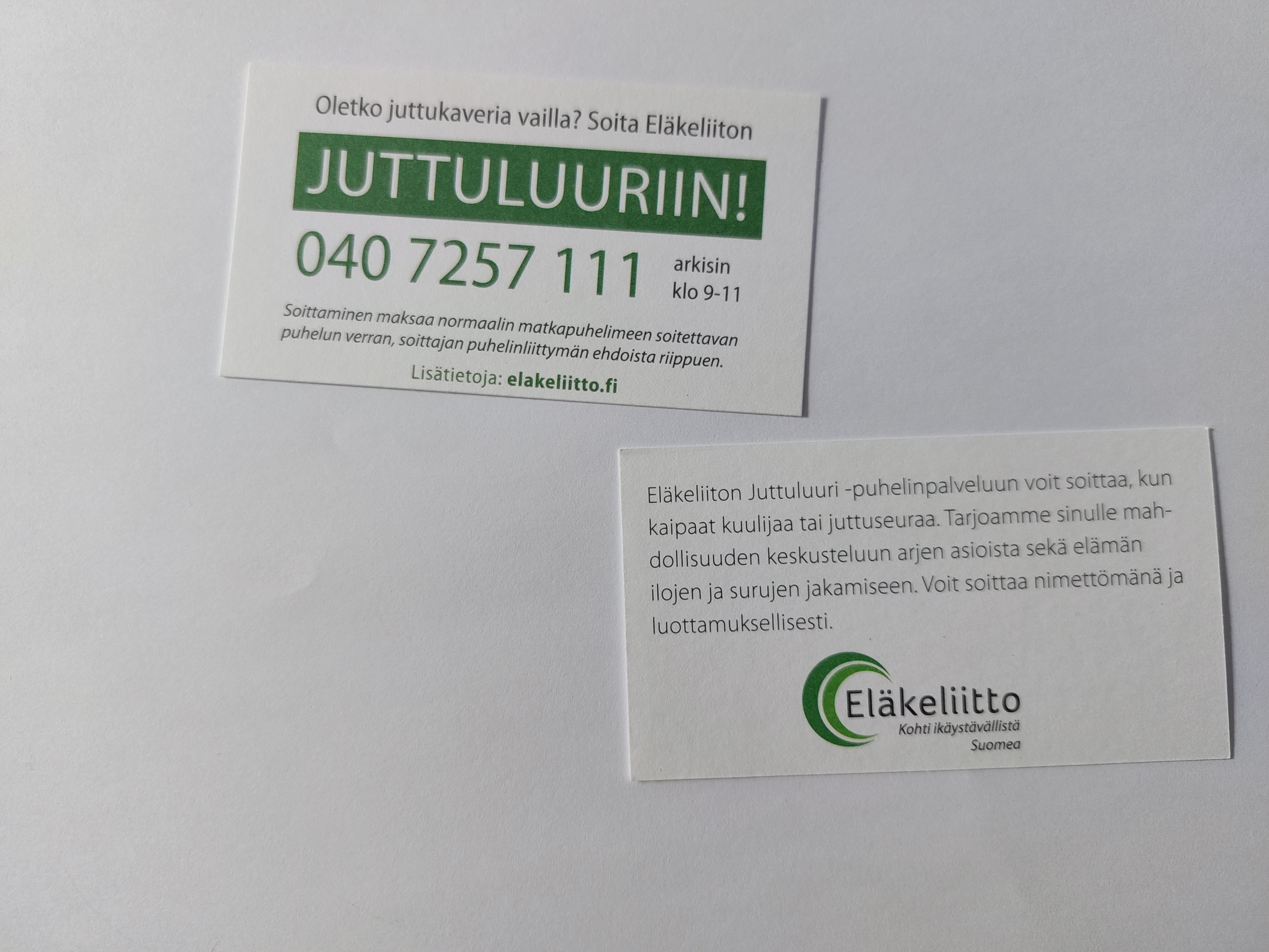 Juttuluurin käyntikortti