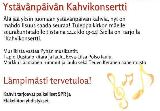 Tervetuloa ja pyydä ystävä  mukaan