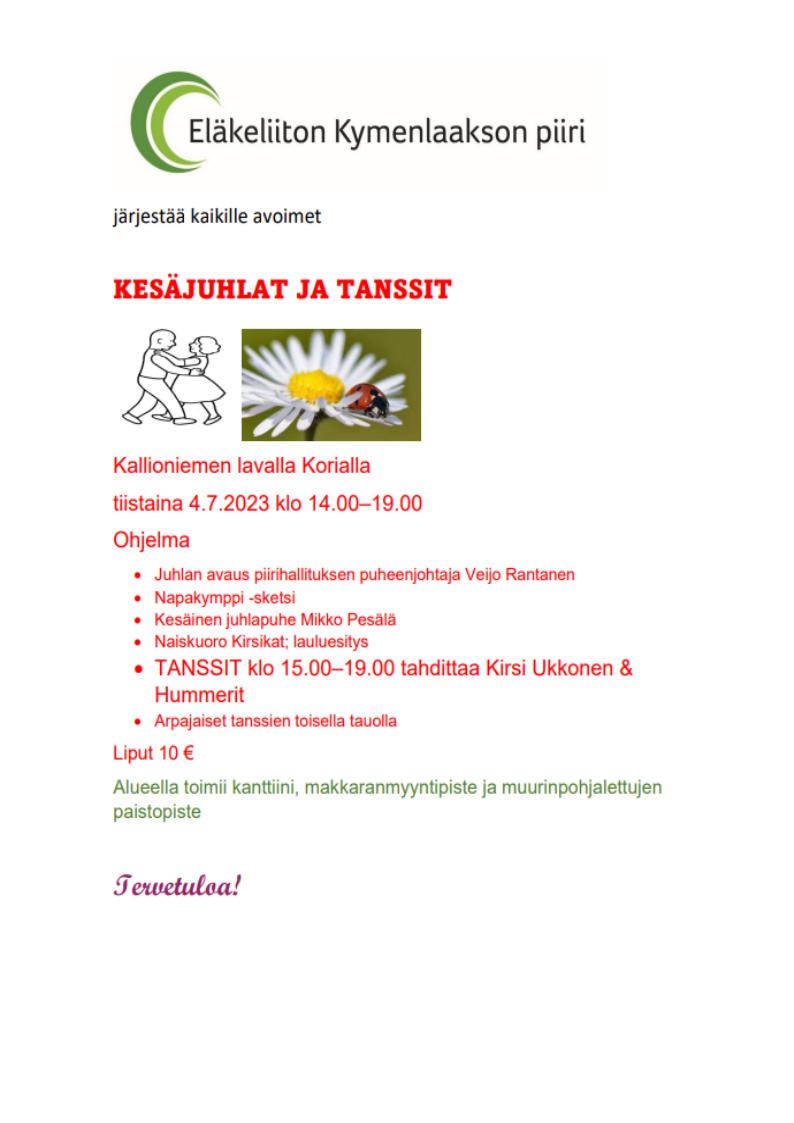 Kesäjuhlamainos