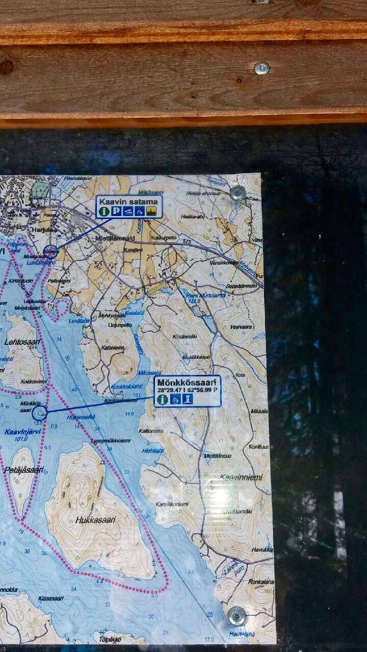 Mönkkössaaren kartta