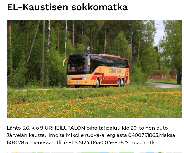 Hyvää matkaa