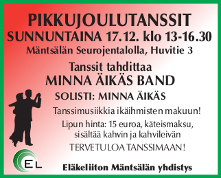 Pikkujoulutanssit Mäntsälässä