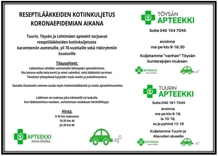 Töysän apteekin palvelu_2020_Korona_2