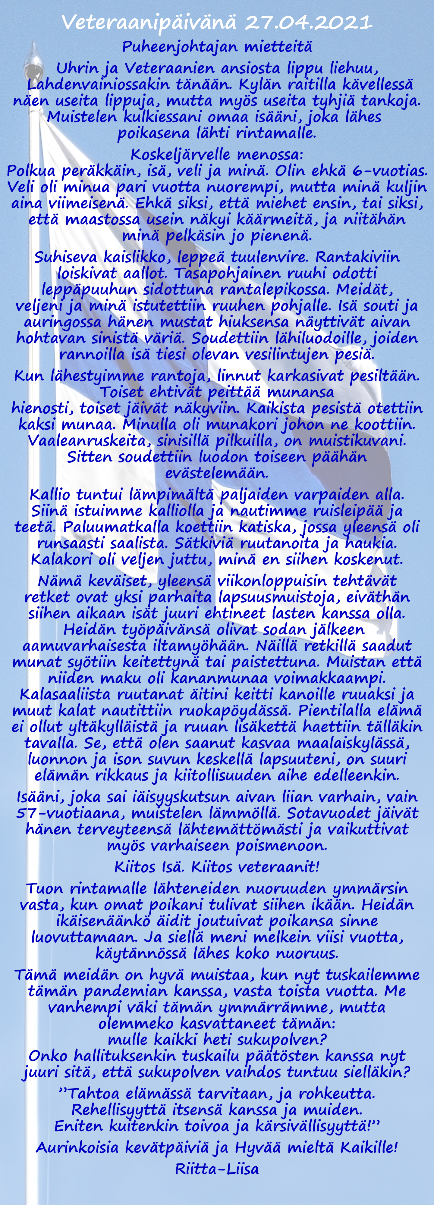 VETERAANITERVEHDYS 2021