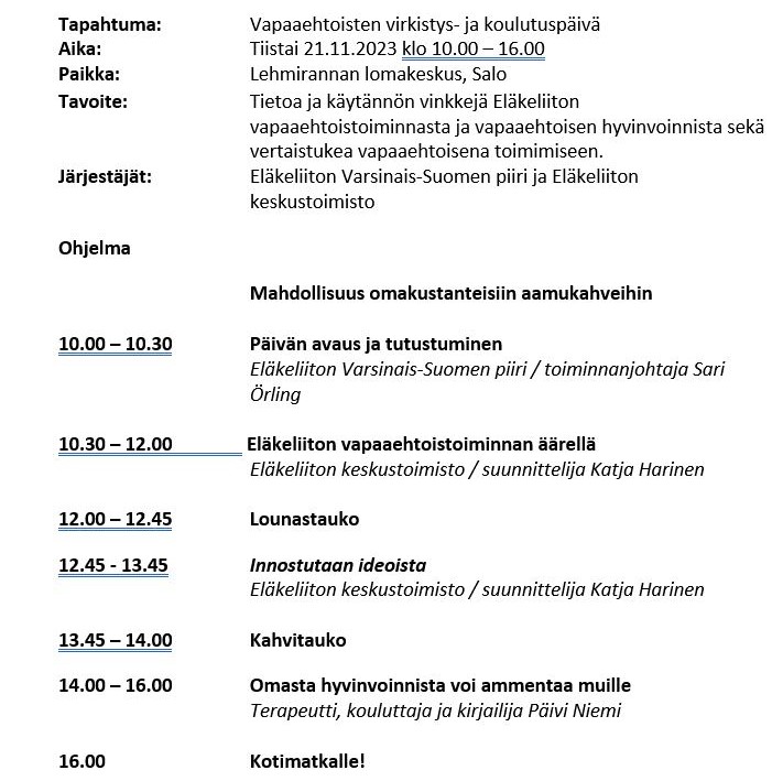 ohjelma