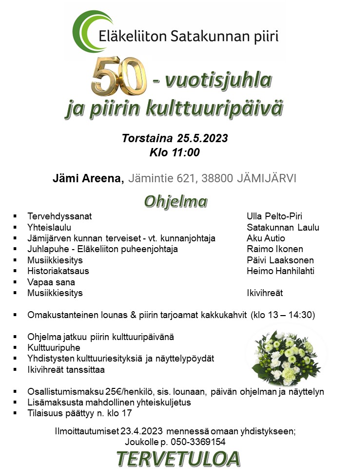 Piirin 50-vuotisjuhlat