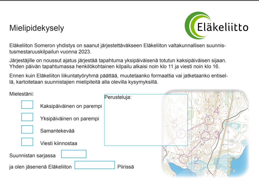suunnistuskysely