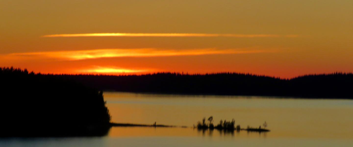 Kaunis auringonlasku