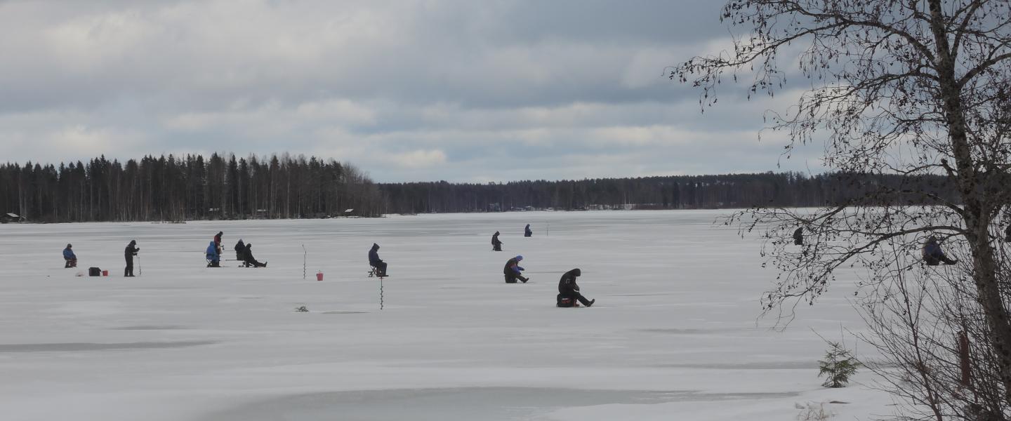 Pilkkijöitä jällä