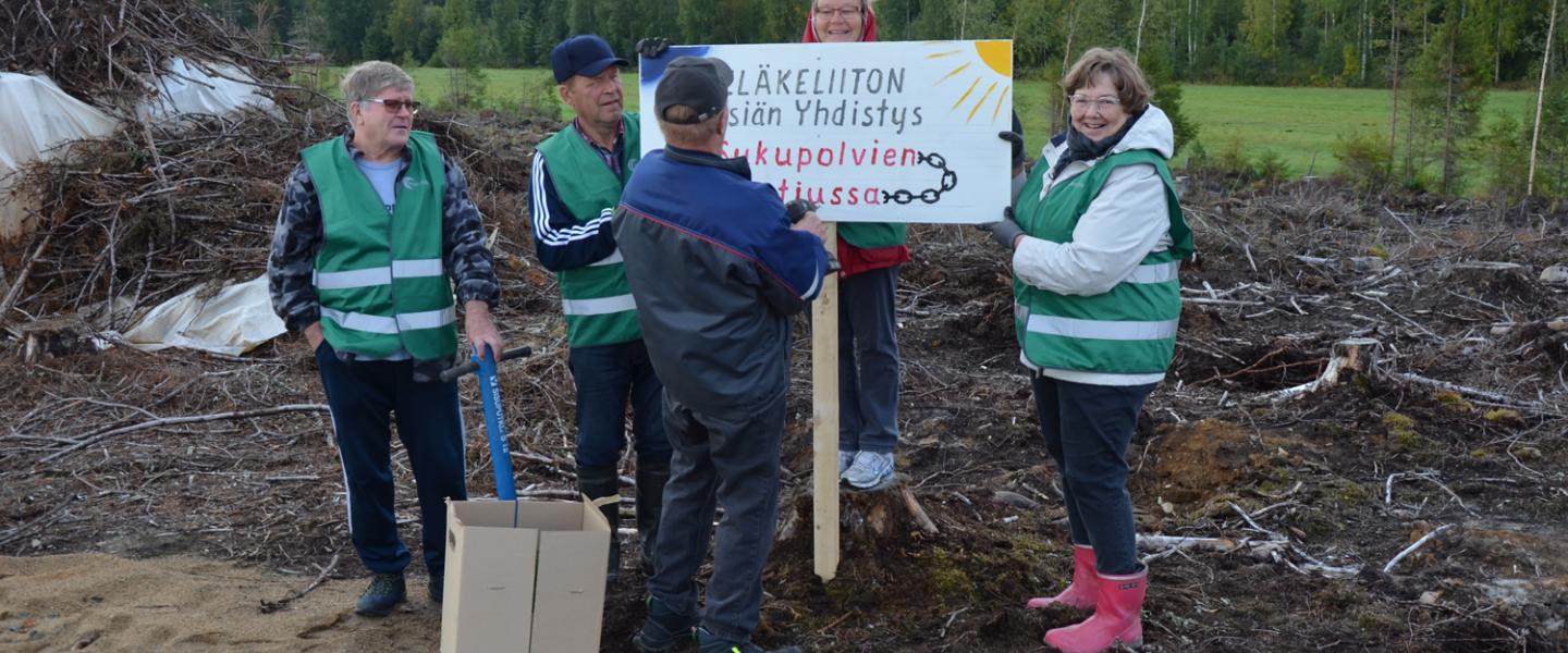 Nilsiän Eläkeliittolaiset istutti metsää