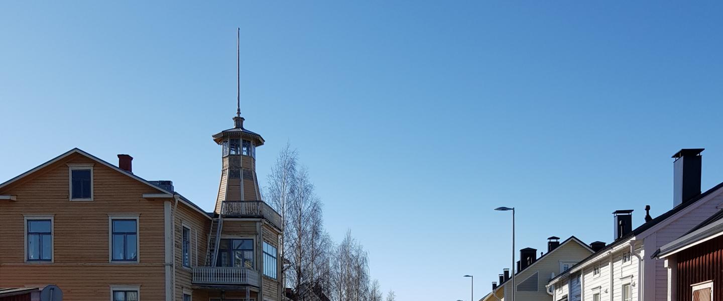 Katu ja taloja 