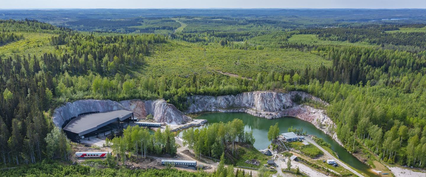 Maisemakuva Nilsiän Louhosareenalta