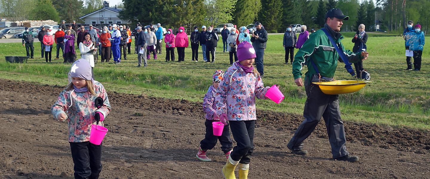Toukosiunaus Jokikylälllä 2021