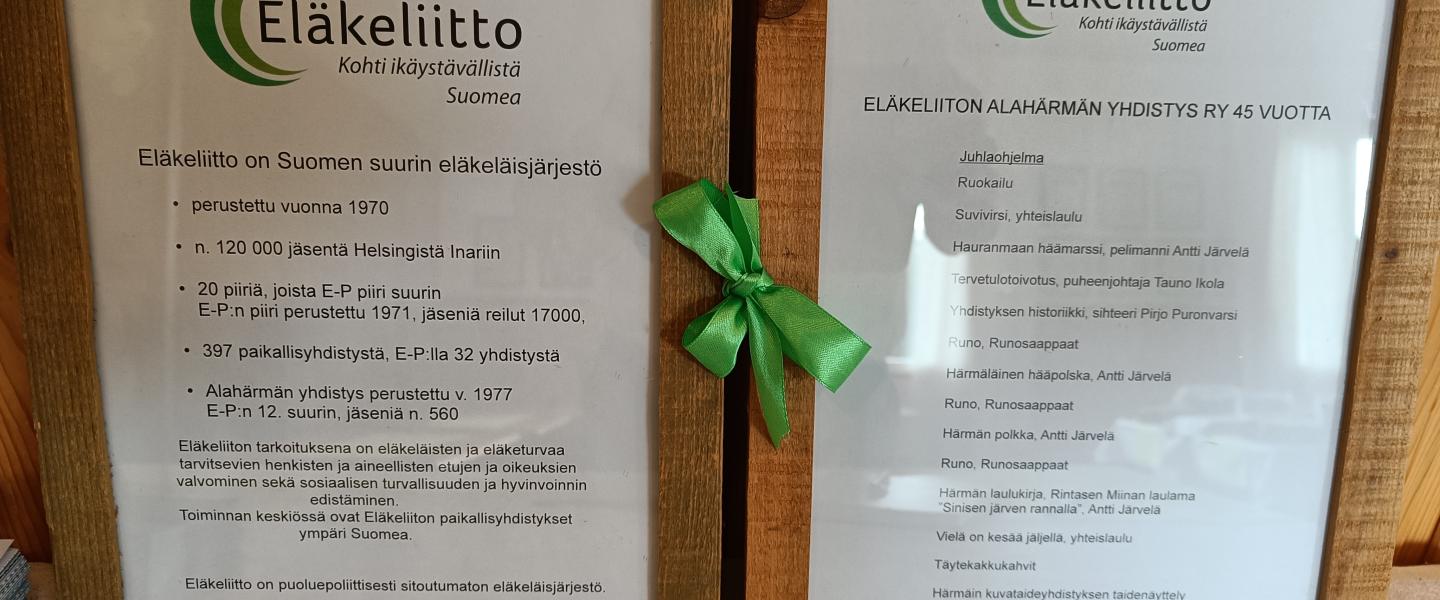 kaksi juhlataulua