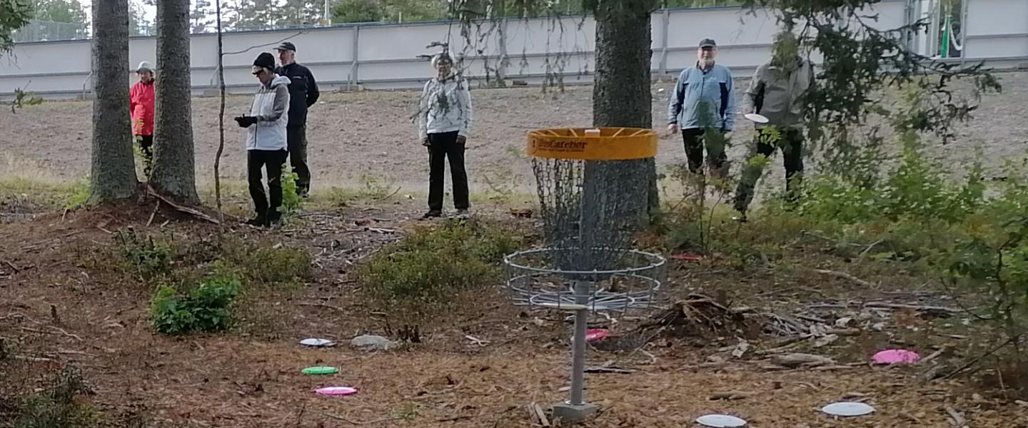 Lähestyminen Frisbeekorille