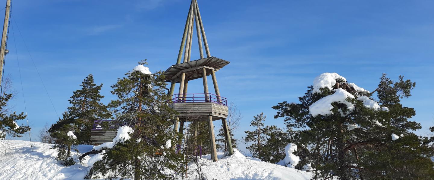 Vuokatti näköalapaikka talvi-23