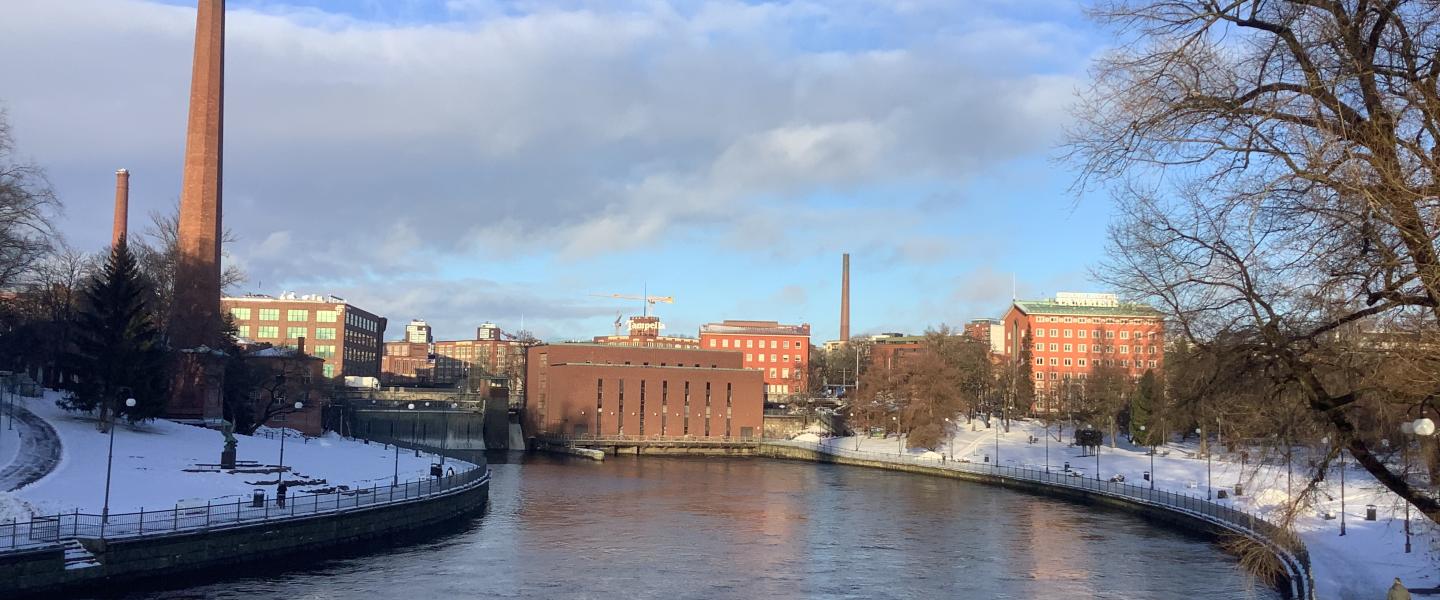 Tampere koski talvella