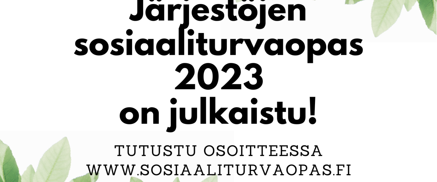 Järjestöjen sosiaaliturvaopas 2023