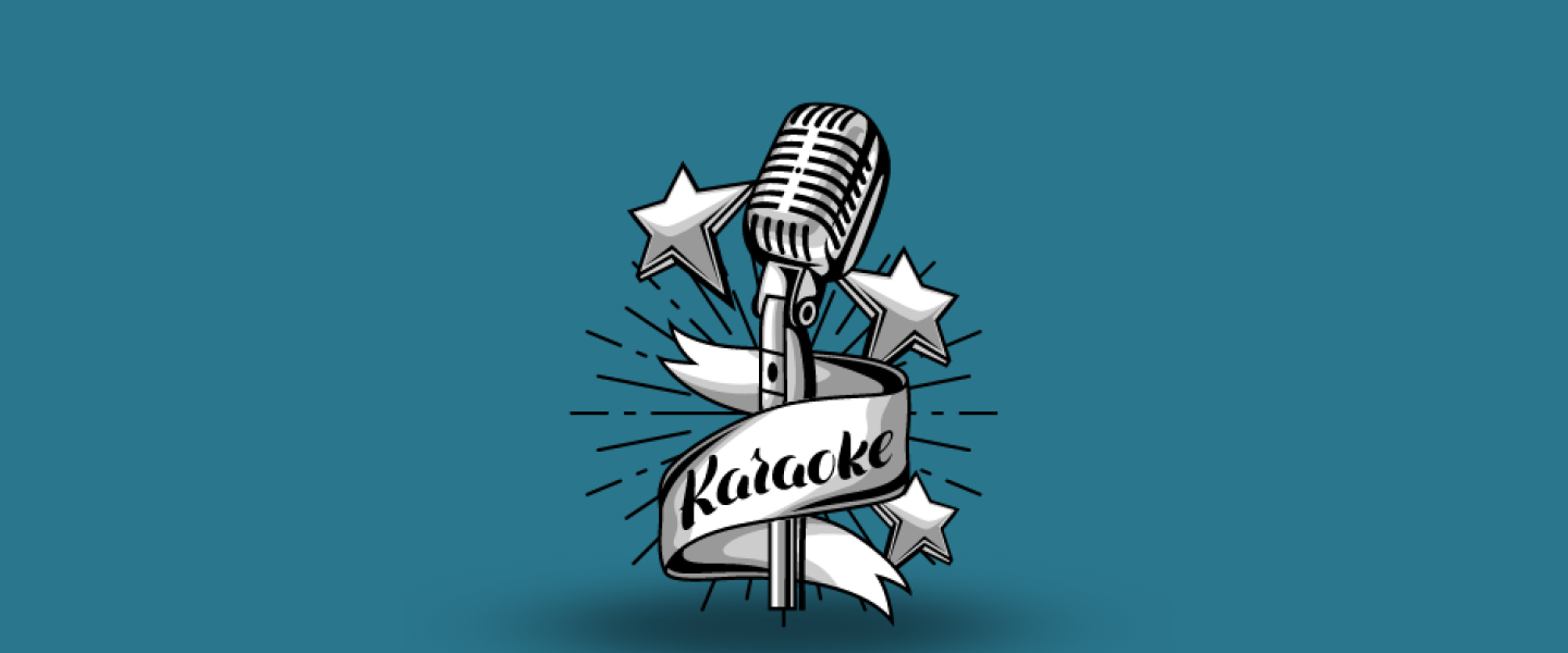 Karaokemainos sininen