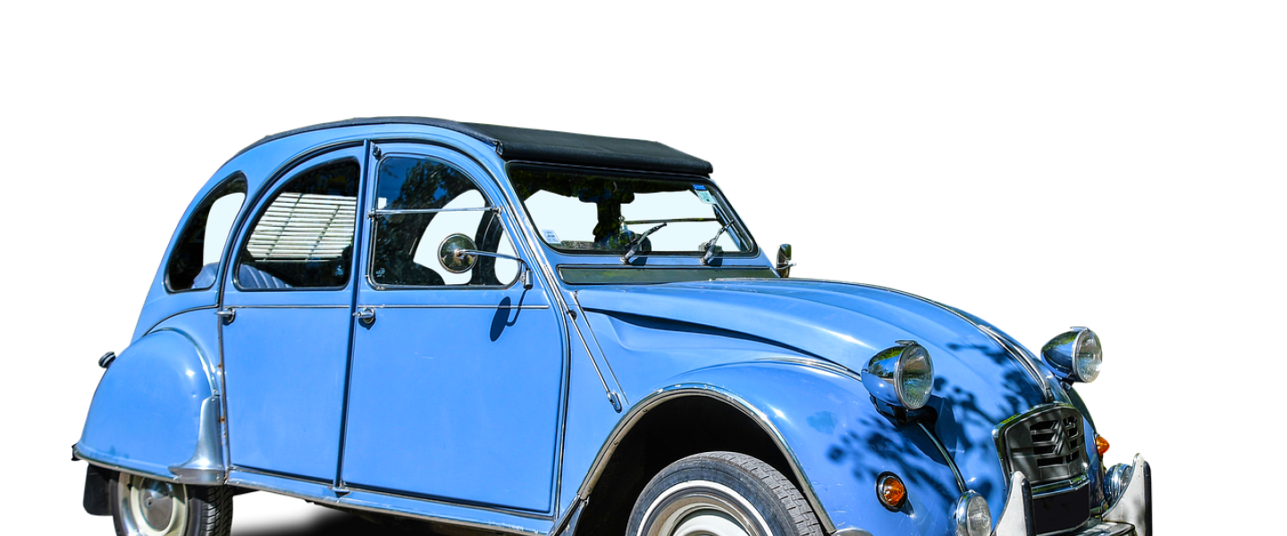 sininen pikkuauto
