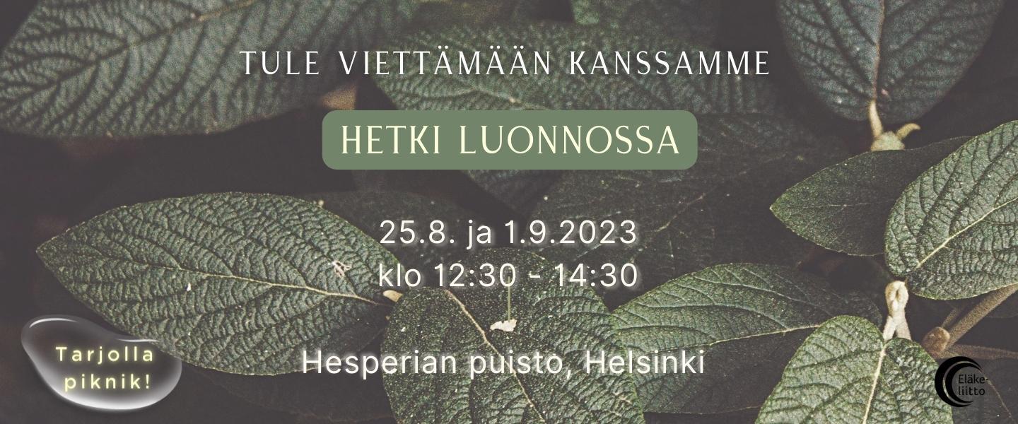 Hetki luonnossa