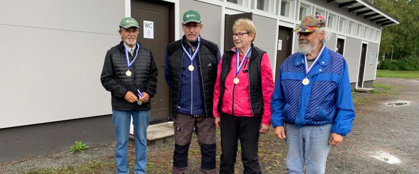 Kuvassa hopealle yltänyt Jokioisten 1 joukkue