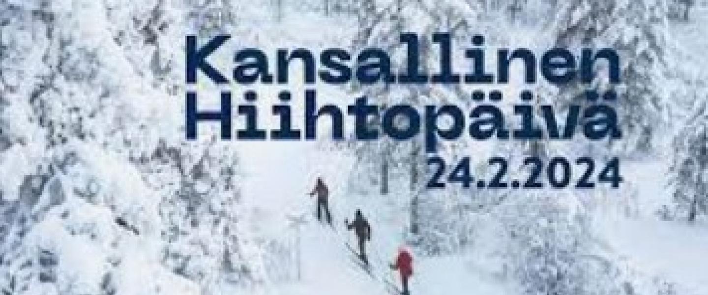 Ihmisiä hiihtämässä