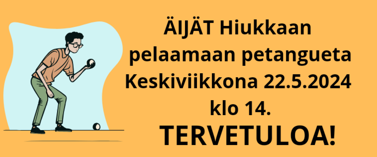 ÄIJÄT Hiukkaan pelaamaan petangueta 