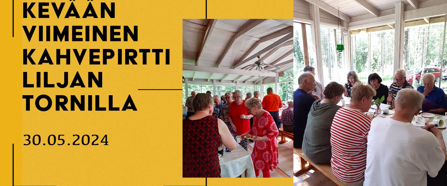 Kahvepirtti Liljan tornilla