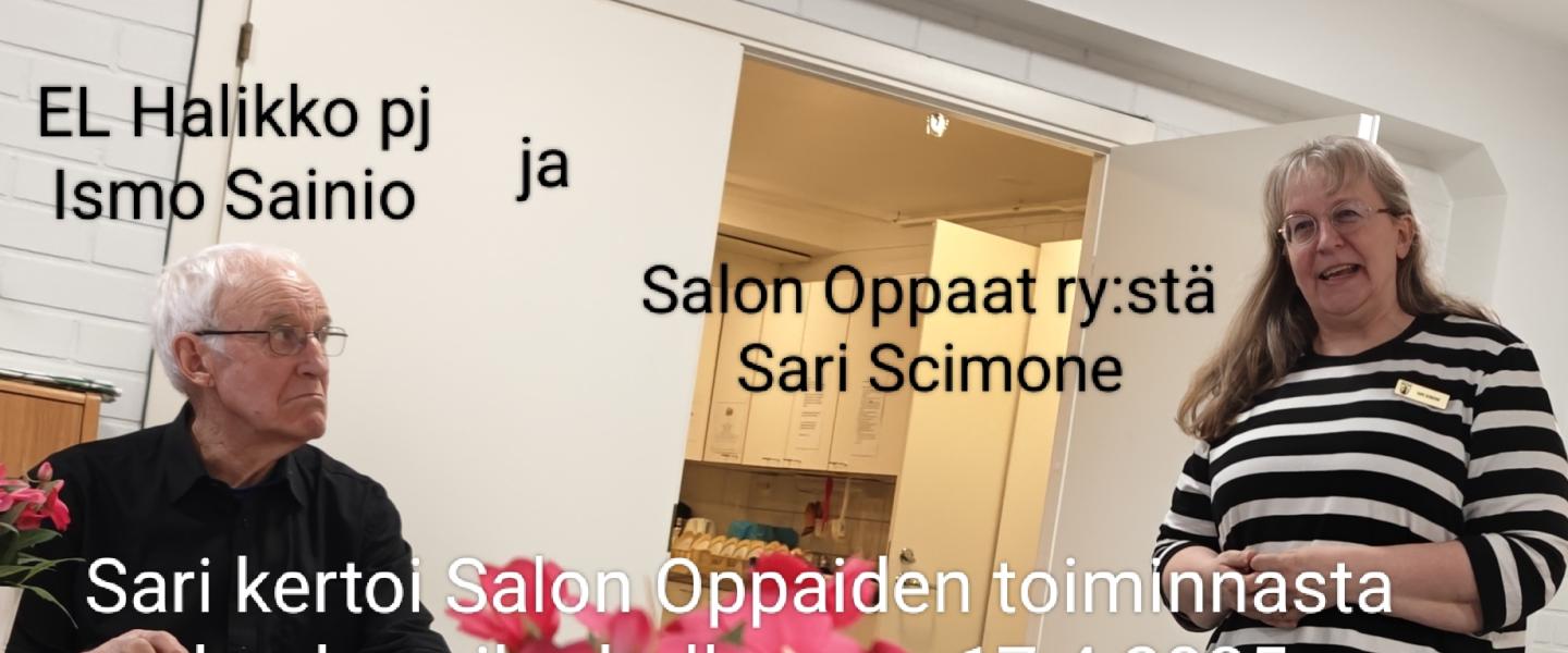 Halikon kuukausikerhossa 17.4.2025 Salon Oppaat ry 