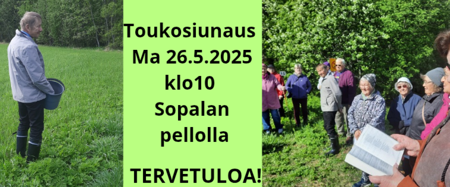 Toukosiunaus Ma 26.5.2025