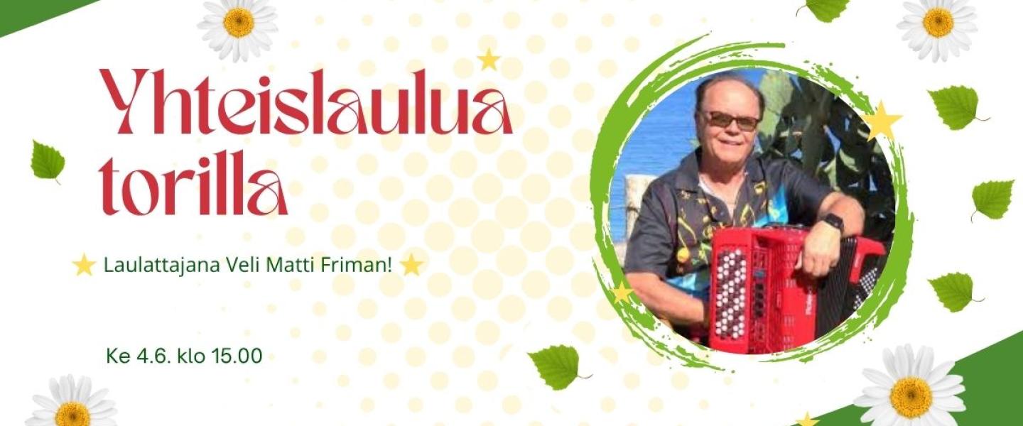 Yhteislaulua Lahden torilla 4.6.2025