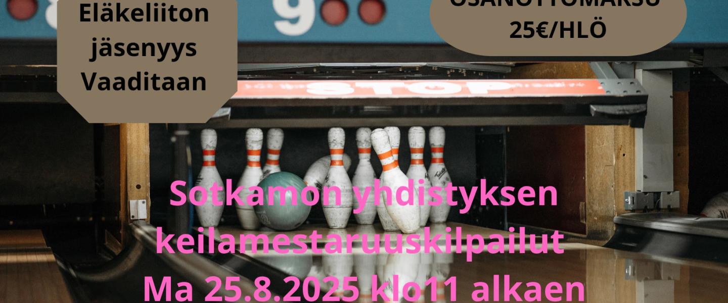 Yhdistyksen keilakilpailut 25.8.2025