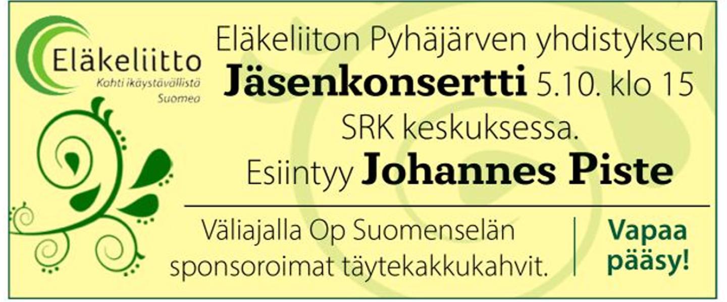 Jäsenkonsertin ilmoitus