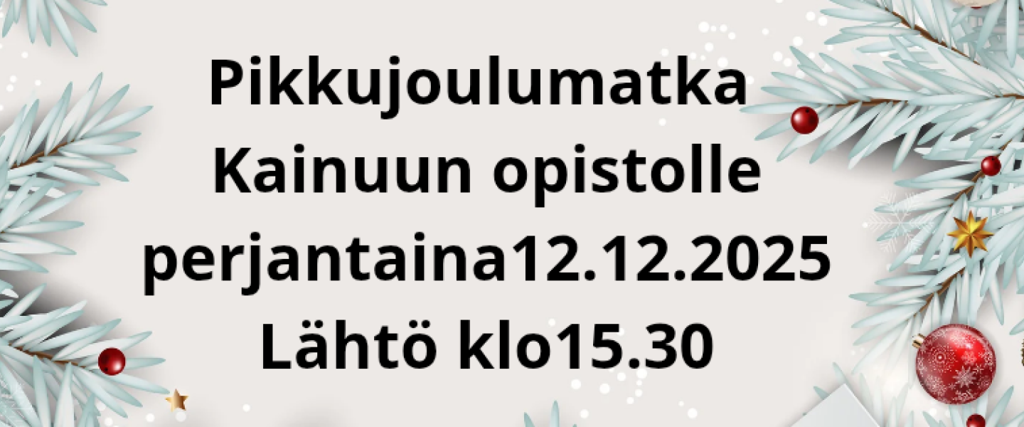 Pikkujoulumatka 12.12.2025